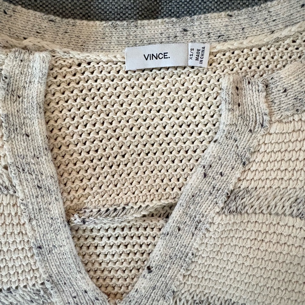 Vince Knit Short Sleeve sweater cape / poncho - Picture 6 of 6